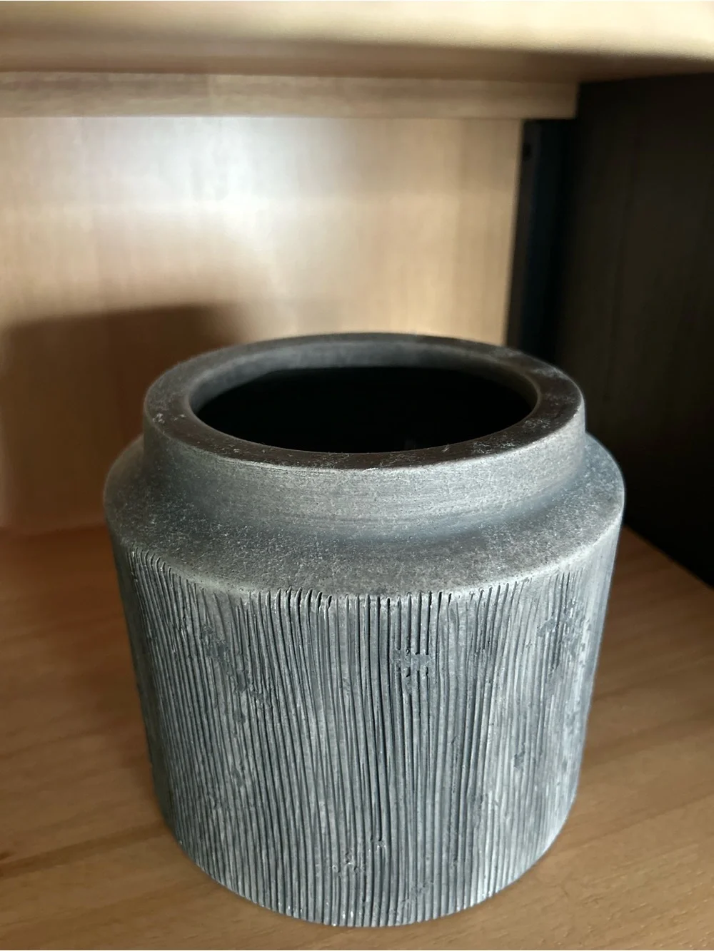 Better Homes And Gardens Textured Gray Ceramic Accent Vase